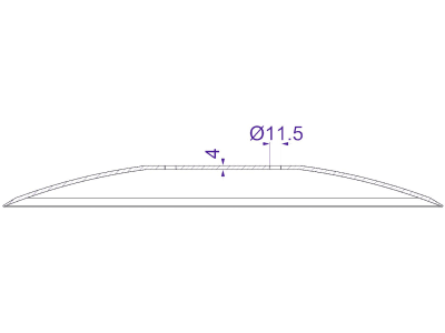 Eggenscheibe 460 x 4 mm, LK 120 mm, ZB 11,5 mm, gewölbt, glatt, für Amazone/BBG Scheibenegge, Grubber, Anhänge-Säkombination