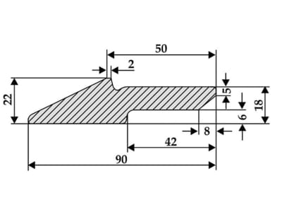 Industriehof® Kratzbodenleiste 1.580 mm, Bohrung 11 mm, für Welger, 69-7-602