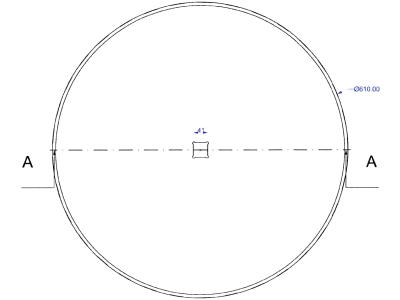 Eggenscheibe 610 x 6 mm, LK , ZB Vierkant, 41 x 41 mm, gewölbt, glatt, für Dal-Bo Scheibenegge