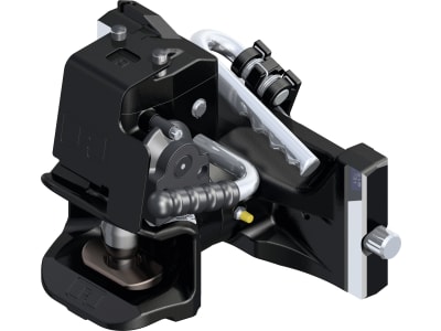 Rockinger Zugmaul "RO855D", automatisch ohne Sicherheitssensor, mit Adapterplatte, 330/25/32 mm, Ø Bolzen 30,6 mm, schwarz, für Traktor mit Anhängebock, RO855D30305