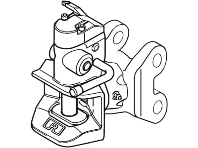 Rockinger Zugmaul "RO855A", automatisch mit Konsole, Ø Bolzen 30,6 mm, für MB-Trac 700 – 1100 (7,5 t), RO855A04320