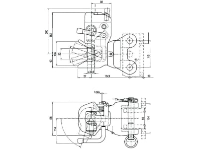 Rockinger Zugmaul "RO855A", automatisch mit Konsole, Ø Bolzen 30,6 mm, für MB-Trac 700 – 1100 (7,5 t), RO855A04320