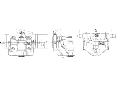 Rockinger Kugeleinsatz "ROE*74 L", Kugel K80® mit Adapterplatte, 310/22/30 mm, schwarz, Traktor mit Anhängebock für Original Sauermann Schloss, ROE74L045 Rockinger Kugeleinsatz "ROE*74 L", Kugel K80® mit Adapterplatte, 310/22/30 mm, schwarz, Traktor mit Anhängebock für Original Sauermann Schloss, ROE74L045