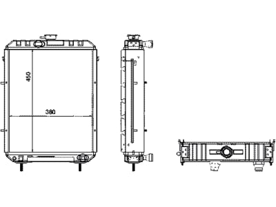 Wasserkühler für Traktor Ursus 330, 440109N Wasserkühler für Traktor Ursus 330, 440109N