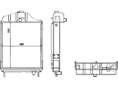 Wasserkühler für Traktor Ursus 1280, 440112N Wasserkühler für Traktor Ursus 1280, 440112N