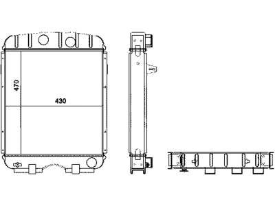 Wasserkühler für Traktor Ford New Holland Major, Power Major, Super Major, 440201N