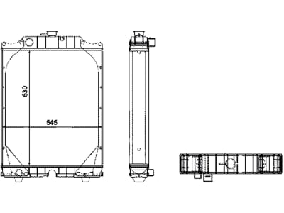 Wasserkühler für Traktor Fiat F 100, 110, 115, 120, 130, 440081N