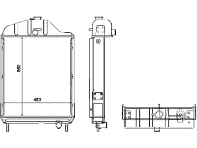 Wasserkühler für Traktor Zetor 8011, 8045, 8111, 8145, 440104N