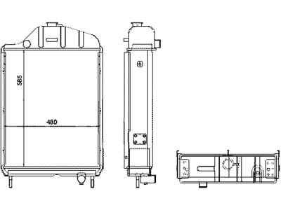 Wasserkühler für Traktor Ursus 1439, 440107N