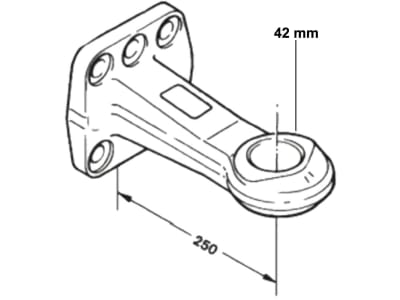 Rockinger Zugöse Ø 40 mm, mit Flansch, B x H 100 x 110 mm, Stützlast 2.500 kg, D-Wert 130 kN, ROE57233 Rockinger Zugöse Ø 40 mm, mit Flansch, B x H 100 x 110 mm, Stützlast 2.500 kg, D-Wert 130 kN, ROE57233