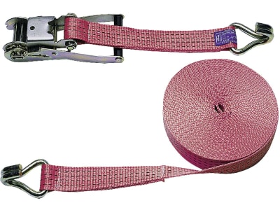 KERBL Zurrgurt 8 m x 50 mm, 2-teilig, Spitzhaken, Ratsche, rot, 37170 KERBL Zurrgurt 8 m x 50 mm, 2-teilig, Spitzhaken, Ratsche, rot, 37170