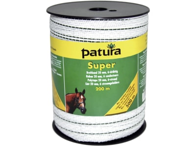 Patura Breitband "Super" weiß; grün 20 mm/200 m, 186300