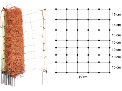 Patura Schafzaun 90 cm/50 m, mit Doppelspitze, stromführend, 109200