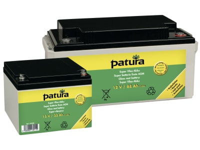 Patura Akku "Super-Vlies" 12 V/50 Ah, für 12 V-Weidezaungeräte, 133100