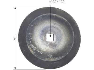 Industriehof® Schneidscheibe Ø außen 95 mm, glatt, für DeLaval, Frasto, Himel, Marmix, Walker, 70-121