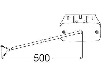 Hella® LED-Seitenmarkierungsleuchte eckig, 111,3 x 51,3 x 20,9 mm, 24 V, E24 5881, 2PS 345 600-071