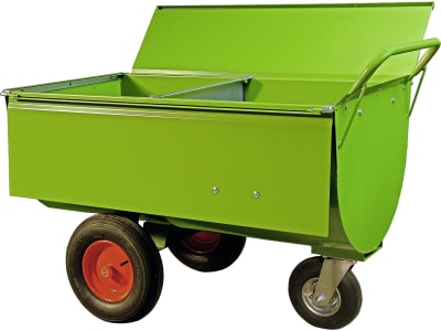 Growi® Futterwagen "400 LL" mit Trennwand und Deckel 400 l, 12545