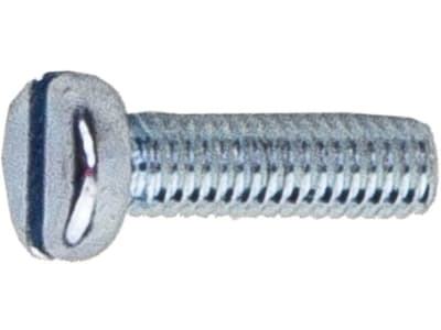 Zylinderschraube DIN 84, 4.8, Stahl, verzinkt; blau passiviert (A2K), mit Längsschlitz Zylinderschraube DIN 84, 4.8, Stahl, verzinkt; blau passiviert (A2K), mit Längsschlitz