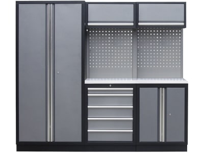 KUNZER Werkstattschrank "1" 2.000 x 2.275 mm mit Edelstahl-Arbeitsplatte, WESS1 KUNZER Werkstattschrank "1" 2.000 x 2.275 mm mit Edelstahl-Arbeitsplatte, WESS1