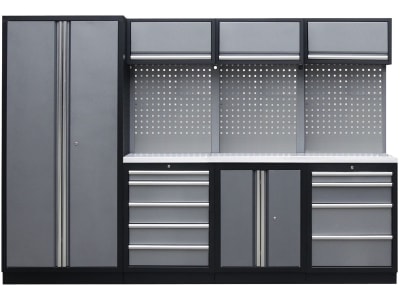 KUNZER Werkstattschrank "2" 2.000 x 2.955 mm mit Edelstahl-Arbeitsplatte, WESS2 KUNZER Werkstattschrank "2" 2.000 x 2.955 mm mit Edelstahl-Arbeitsplatte, WESS2