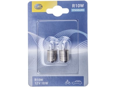 Hella® Kugellampe R10W, 12 V, 10 W, BA15s  in Blisterpackung, 8GA 002 071-133