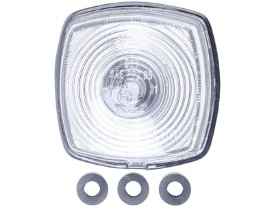 Hella® Positionsleuchte quadratisch, vorn links/rechts, 62 x 62 x 40 mm, Gehäuse schwarz, 2PF 003 057-041 Hella® Positionsleuchte quadratisch, vorn links/rechts, 62 x 62 x 40 mm, Gehäuse schwarz, 2PF 003 057-041