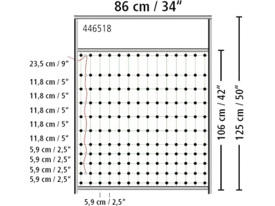 Ako Tür für Elektrozäune bis 90 cm Höhe, B x H 86 x 105 cm, stromführend, 446517