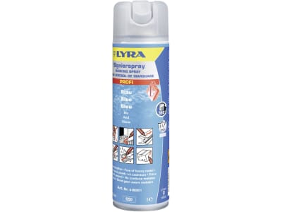 Lyra Markierungsspray blau, 500 ml, für Baum- und Holzmarkierung, 26-2360-7