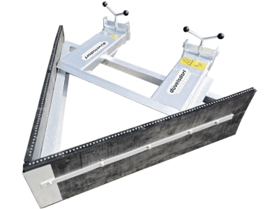 Düvelsdorf Keilgummischieber 150 cm/70 °, für Gabelzinkenanbau, 3617470