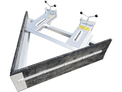 Düvelsdorf Keilgummischieber 250 cm/60 °, für Gabelzinkenanbau, 36-17480