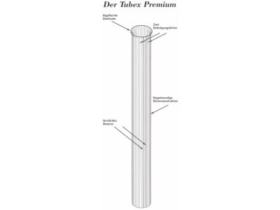 Tubex Rebschutzrohr  60 cm 