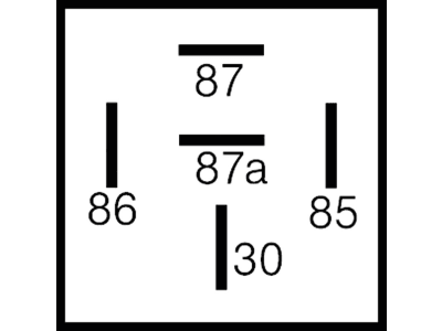 Herth + Buss Relais 24 V 20 A; 30 A, 5-polig, Wechsler, mit Diode, ohne Haltelasche, 75 614 180