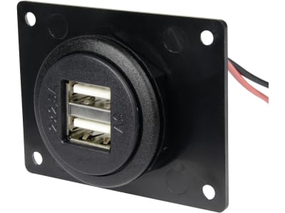 Herth + Buss USB-Steckdose Ø 27,8 mm mit USB-Ladebuchse 5 V/5 A