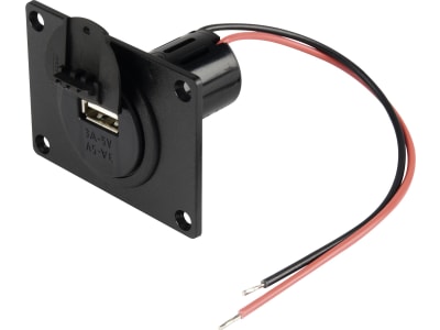 Herth + Buss USB-Steckdose Ø 27,8 mm mit USB-Ladebuchse 5 V/3 A, Einbau, mit Überspannungsschutz, 51 306 862