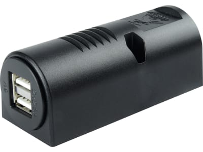 Herth + Buss USB-Steckdose 85 x 33 x 34 mm mit USB-Ladebuchse 5 V/5 A, Aufbau, mit Überspannungsschutz, 51 306 857