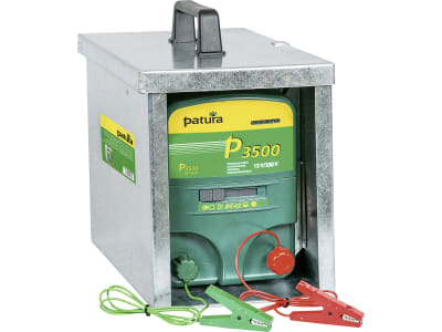 Patura Tragebox "Compact", verzinkt, für Weidezaungeräte P 1, P 2, P 3, P 4, P 1500, P 2500, P 3500, 12 V-Akkus bis 84 Ah, 900201