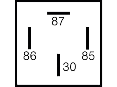 Herth + Buss Relais 12 V 30 A, 4-polig, Schließer, mit Haltelasche, 75 613 121