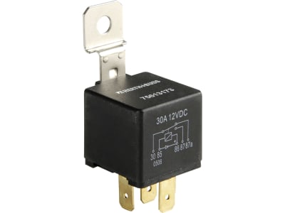 Herth + Buss Relais 12 V 20 A; 30 A, 5-polig, Wechsler, mit Diode und Haltelasche, 75 613 173 Herth + Buss Relais 12 V 20 A; 30 A, 5-polig, Wechsler, mit Diode und Haltelasche, 75 613 173