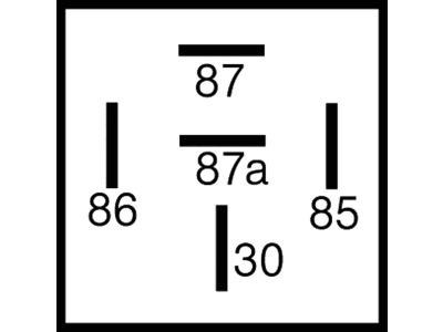Herth + Buss Relais 12 V 20 A; 30 A, 5-polig, Wechsler, mit Diode und Haltelasche, 75 613 173