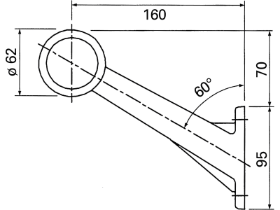 Herth + Buss Positionsleuchte gewinkelt, links/rechts, 160 x 165 mm, Winkel 60 °, 82 710 052 Herth + Buss Positionsleuchte gewinkelt, links/rechts, 160 x 165 mm, Winkel 60 °, 82 710 052
