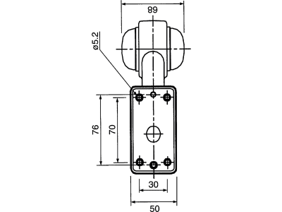 Herth + Buss Positionsleuchte abgewinkelt, links/rechts, 160 x 165 mm, Winkel 60 °, 82 710 052