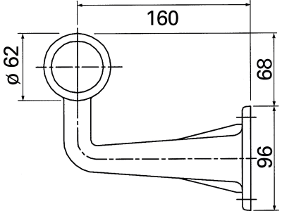 Herth + Buss Positionsleuchte abgewinkelt, 160 x 164 mm, Winkel 90 °, 82 710 053