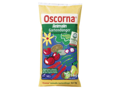 Oscorna® Animalin Gartendünger organischer NPK-Dünger(7+4+0.5) mit Sofort-& Langzeitwirkung 10,5 kg Sack  Pulver