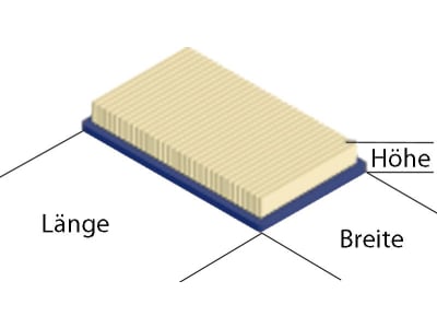 Luftfilter, 181 x 81 x 38 mm, für Briggs & Stratton