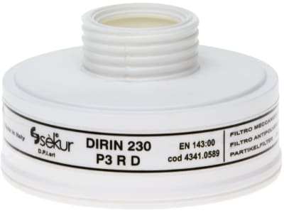 Ekastu Partikelfilter "Dirin 230 P3R D" , für Atemschutzmaske, giftige und hochgiftige Partikel, 422 735