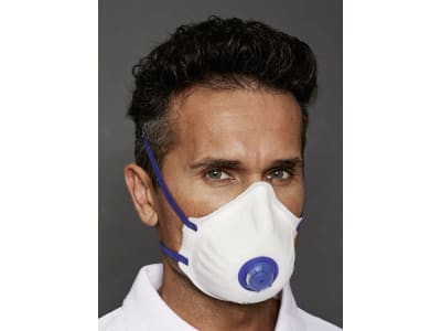 Ekastu Halbmaske "M@ndil SL FFP2/V D", filtrierend, mit Ausatemventil, Einwegmaske, 414 214 Ekastu Halbmaske "M@ndil SL FFP2/V D", filtrierend, mit Ausatemventil, Einwegmaske, 414 214