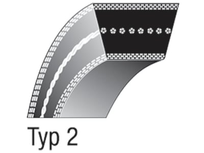 Keilriemen 12,7 x 2.425 mm für Fahrantrieb