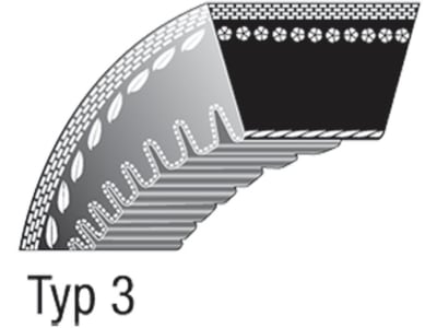 Keilriemen 9,5 x 820 mm für Fahrantrieb