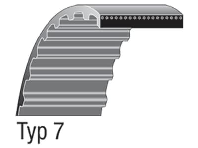 Keilriemen 550-5M-15 für Messerwelle