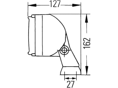 Hella® Arbeitsscheinwerfer "Double-Beam FF", 12 – 24 V, für flood – großflächige, nahe Ausleuchtung, hängend; stehend, 1GA 006 991-041